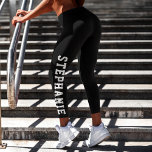 Personalized Name Custom Black Capri Leggings<br><div class="desc">Stay stylish and comfortable with these custom black capri leggings, personalized with your name down the leg. Perfect for workouts, athleisure, or casual wear, these leggings add a unique touch to your active wardrobe. Made with high-quality fabric for a flattering fit, they are ideal for fitness enthusiasts, personalized gifts, or...</div>