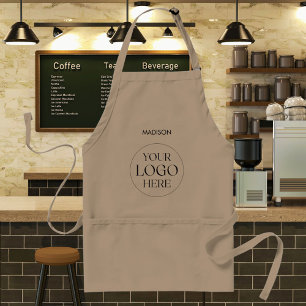 Personalized Name Custom Food Business Logo Simple Standard Apron