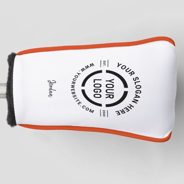 Personalized Name Custom logo branded promotional Golf Head Cover (Front)