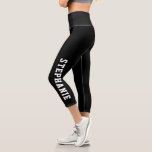 Personalized Name Custom Made Capri Leggings<br><div class="desc">Personalized Name Custom Made Capri Leggings Black. Personalize this custom DIY design with your own name or text. Click customize further to choose your own colours.</div>