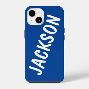 Personalized Name Custom Name Blue Birthday Gift iPhone 14 Case