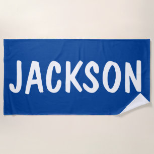 Personalized Name Custom Pool Birthday Vacation Beach Towel