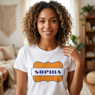 Personalized Name Custom Retro Style Graphic Tri-Blend Shirt