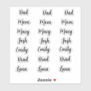 Personalized Name Custom Stickers