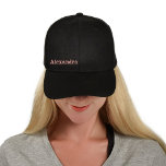 Personalized name , Custom Text Embroidered Hat<br><div class="desc">this cute embroidered baseball cap can be a perfect gift for mom friend,  girlfriend,  sister,  your can easily personalized this cap by adding your name.</div>