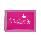 Personalized name cute butterfly girly pink kids
