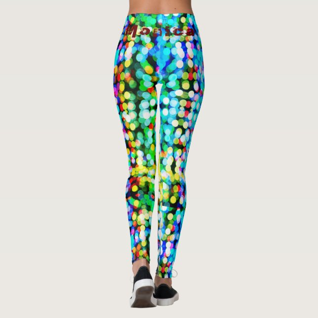 Personalized Name Cute Leggings (Back)