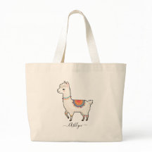 Personalized Name Cute Rainbow Llama