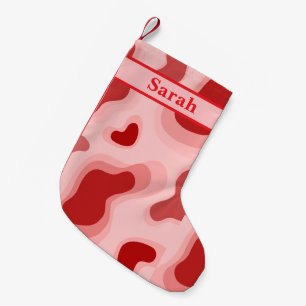 Personalized Name Cute Red Colour Merry Chistmas Small Christmas Stocking