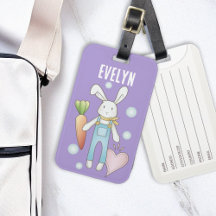 Personalized Name Cute Stuffed Animal Bunny