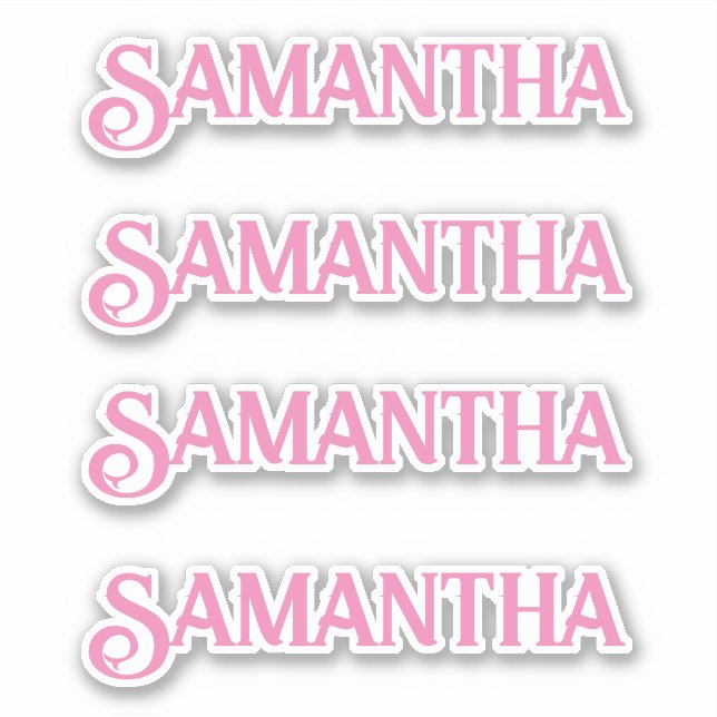 Personalized Name Decal Custom Times Four Sticker (Front)