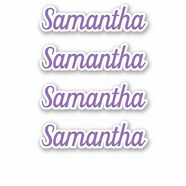 Personalized Name Decal Custom Times Four Sticker (Front)