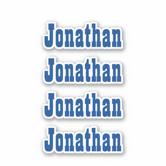Personalized Name Decal Custom Times Four Sticker (Front)
