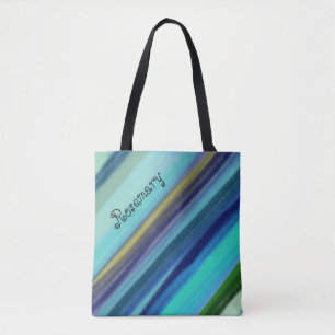 Personalized Name Deep Sea Ocean Shades Tote Bag