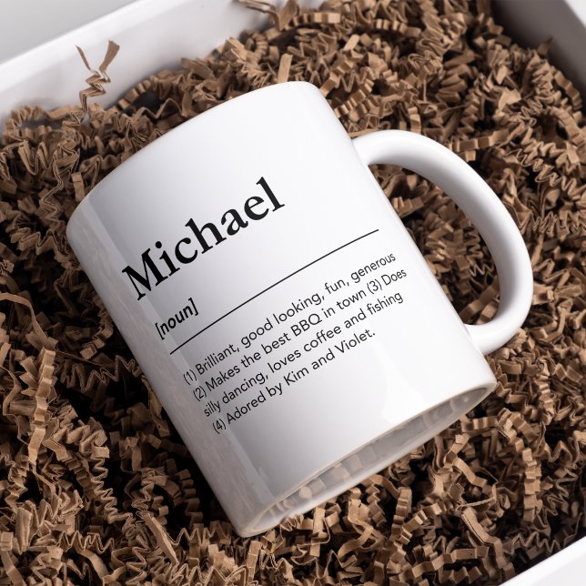 Personalized name definition for him coffee mug (Creator Uploaded)