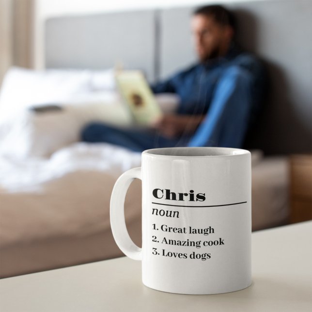 Personalized Name Definition Noun Dad Father's Day Coffee Mug (Creator Uploaded)