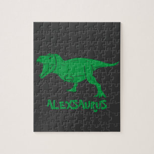 Personalized Name Dinosaur jigsaw puzzle