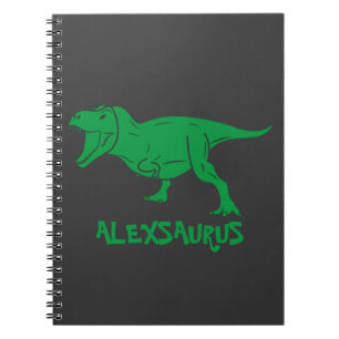 Personalized Name Dinosaur Notebook