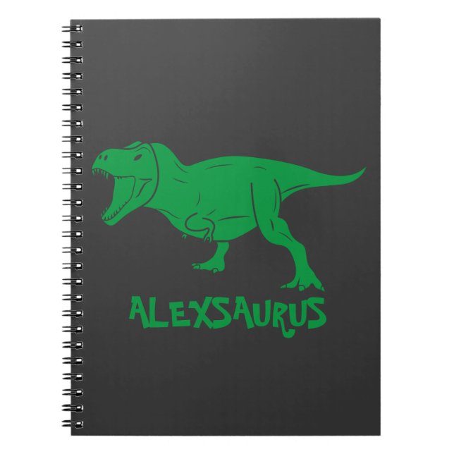 Personalized Name Dinosaur Notebook (Front)