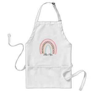 Personalized Name Doodle Rainbow Pastel Colours Standard Apron