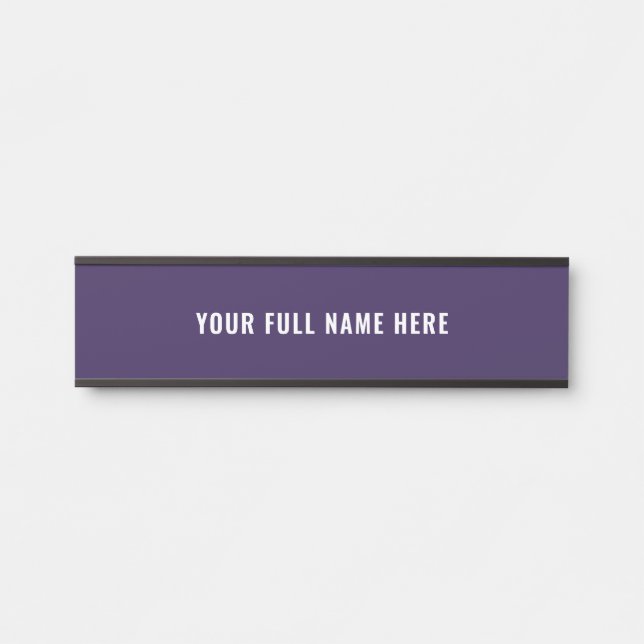 Personalized Name Door Sign Choose Font and Colour (Front)