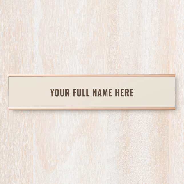 Personalized Name Door Sign Example Choose Colours (Front)