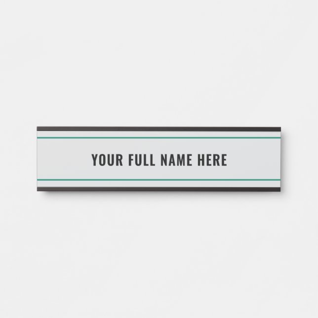 Personalized Name Door Sign Example Choose Colours (Front)