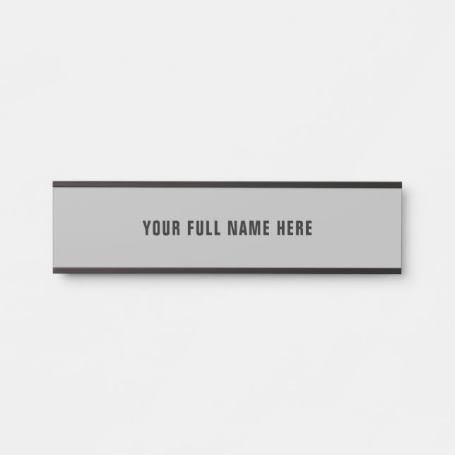 Personalized Name Door Sign Your Colours and Fonts (Front)