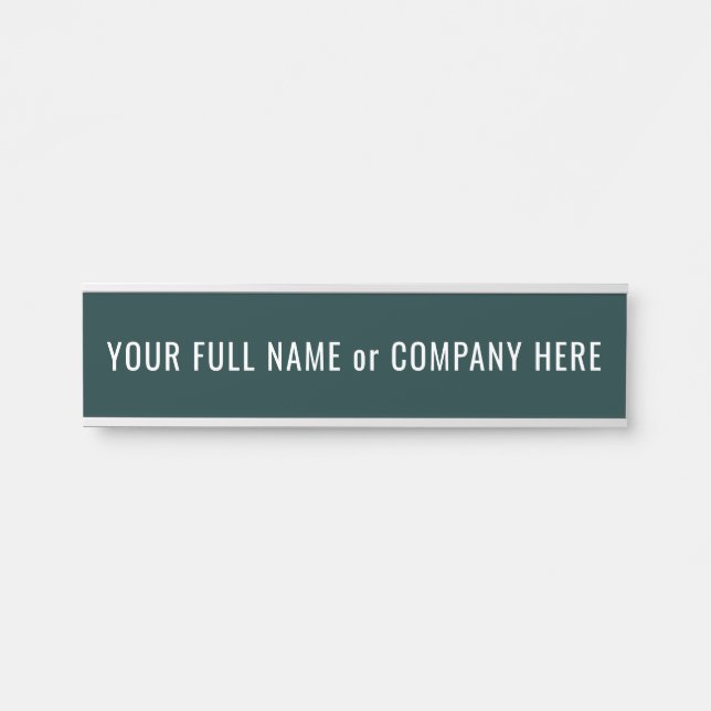 Personalized Name Door Sign Your Colours and Fonts (Front)