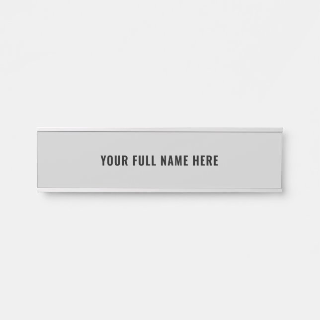 Personalized Name Door Sign Your Fonts and Colours (Front)