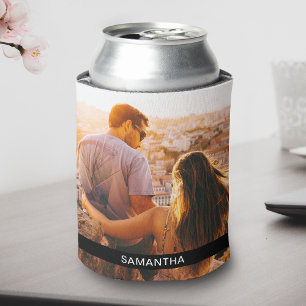 Personalized Name Double Sided Template Can Cooler