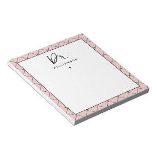 Personalized Name Dr Minimalist Doctor Graduation Notepad