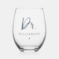 Personalized Name Dr Minimalist Doctor Graduation