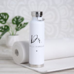 Personalized Name Dr Minimalist Doctor Graduation Water Bottle<br><div class="desc">Personalized Name Doctor Medical School Doctoral PhD Student Graduation Gifts!</div>