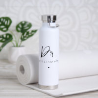 Personalized Name Dr Minimalist Doctor Graduation