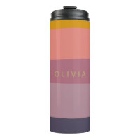 Personalized Name Earthy Minimalist Colour Block