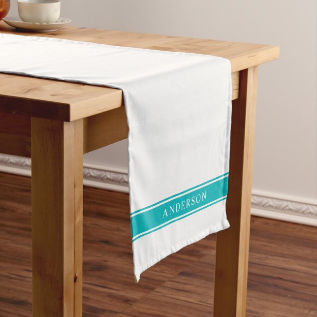 Personalized Name Editable Colour Stripes Long Table Runner (In Situ)