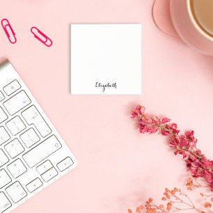 Personalized Name Elegant Home Office Business Post-it Notes
