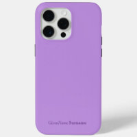 Personalized Name Elegant Simple Lavender Purple