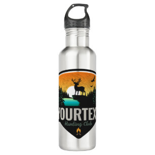 Personalized NAME Elk Hunting Wilderness Sunset 710 Ml Water Bottle