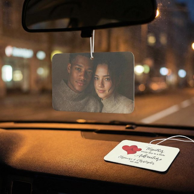Personalized Name Est Together Every Day Adventure Air Freshener (Creator Uploaded)