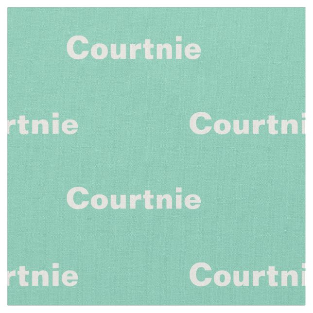 Personalized Name Fabric (Close Up)
