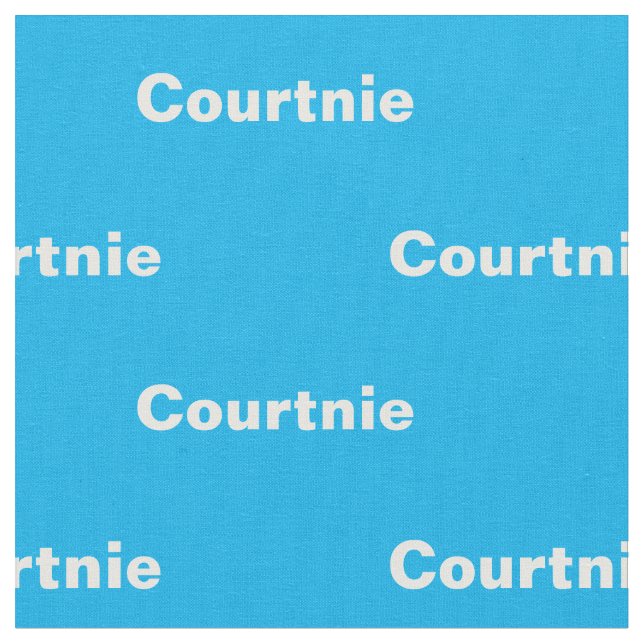 Personalized Name Fabric (Close Up)