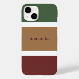 Personalized Name Fall Block Colours Case-Mate iPhone 14 Case