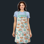 Personalized Name Fall Pastels Cute Pumpkin Baking Apron<br><div class="desc">Embrace the cozy charm of fall with this beautiful apron featuring pastel autumn florals and a whimsical pumpkin design. The soft pastel colours add a delicate touch to classic fall motifs, making it perfect for baking, cooking, or hosting during the autumn season. Personalize it with your name for an extra...</div>