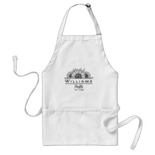 Personalized Name Family Apron With Pockets