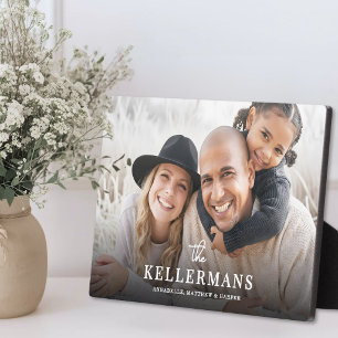 Personalized Name Family Photo Plaque