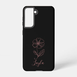 Personalized name February primrose Birth Flower Samsung Galaxy Case