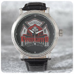 Personalized NAME Firefighter Helmet Fire Rescue Watch<br><div class="desc">Custom Firefighter Helmet ADD NAME Fire Department Rescue design - Customize with your Name, Unit/Station/Badge Number and Location.</div>