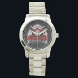 Personalized NAME Firefighter Helmet Fire Rescue Watch<br><div class="desc">Custom Firefighter Helmet ADD NAME Fire Department Rescue design - Customize with your Name, Unit/Station/Badge Number and Location.</div>